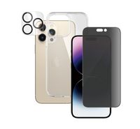 Compare PanzerGlass iPhone 14  Pro Max Bundle Privacy Screen Protector + Camera Lense + Hard Case,Clear at KSA Price