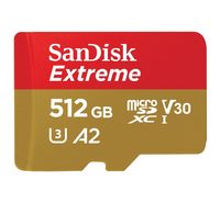 SANDISK, Memory Card, 512GB, Red and Black