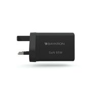 Baykron Wall Charger GAN 65W UK Plug, Black