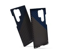 Compare Hyphen Dual Color Samsung Galaxy S23 ULTRA Cover Case,Blue &Black at KSA Price