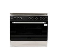 Compare Kelvinator Freestanding Gas Cooker 90X60, Full Safety, Stainless Steel at KSA Price