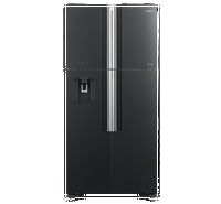 Compare Hitachi SBS 4Door French Refrigerator 14Cu.ft, Freezer 5.1Cu.ft, Dark Glass Gray at KSA Price