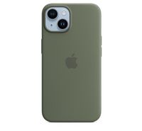 Compare iPhone 14 Silicone Case with MagSafe, Olive at KSA Price