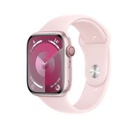 Compare Apple Watch Series&nbsp;9 GPS + Cellular 45mm Pink Aluminium Case with Light Pink Sport Band  SM at KSA Price