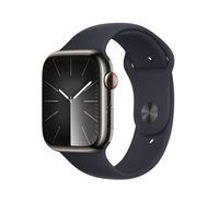 Compare Apple Watch Series&nbsp;9 GPS + Cellular 41mm Graphite Stainless Case with Midnight Sport Band  ML at KSA Price