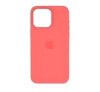 Apple iPhone 15 Pro Silicone Case with MagSafe,Guava
