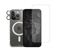 Compare ESSE, AirSkin 3in1 Case, iPhone 15 Pro Max, Drop MagSafe Case+Tempered Glass+Lens Protector at KSA Price