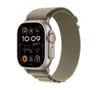 Compare Apple Watch Ultra 2 GPS + Cellular, 49mm Titanium Case with Olive Alpine Loop  Large at KSA Price