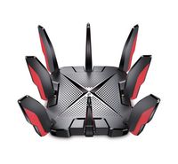 Compare TPLINK ARCHER GX90 Gaming Router, Tri band, WiFi 6, Speed up to 6.6 Gbps, BlackRed at KSA Price
