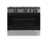 Compare Classpro Freestanding Gas Cooker, 90×60 cm, 5 Burners, Stainless Steel & Black at KSA Price