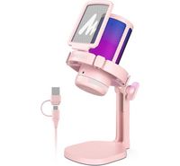 Compare MAONO DM20 GamerWave Condenser USB Gaming RGB Microphone PINK at KSA Price