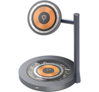 Compare Momax Dual Magnetic Wireless Charging Stand, 15W, Space grey at KSA Price