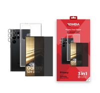 Compare XONDA 3IN1 Samsung S24 Ultra Case,Screen Protector Privacy, Camera Lens ,Clear at KSA Price