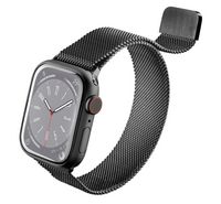 Cellularline Steel Apple Watch Band, Black