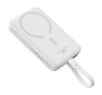 Baseus 10000mAh Magnetic Powerbank, 30W, White.