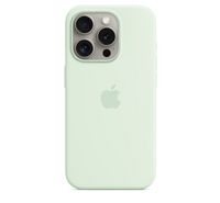 Compare Apple iPhone 15 Pro Max Silicone Case with MagSafe,Soft Mint at KSA Price