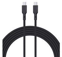 Compare AUKEY Nylon Braided TypeC to TypeC Cable, 1.8M, Black. at KSA Price