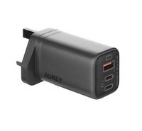 Compare Aukey 3Port Wall Charger, 67W, Gray. at KSA Price