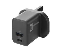 Compare Cellularline Charger, 2 Ports, 30W, Black. at KSA Price