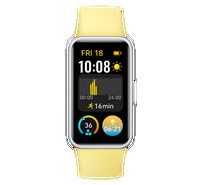 Huawei Band 9 Smart Watch, Silicone Strap, Yellow.