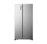 Compare Hisense Side by Side Refrigerator 11.8 Cu.ft, Freezer 6.1 Cu.ft, Inverter, Silver at KSA Price