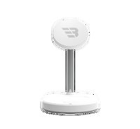 Compare Baykron Wireless Charger Stand 3 in 1, Cable + Adapter, 25W, White at KSA Price