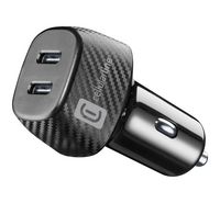 Compare Cellularline CAR MULTIPOWER DUO Car Mobile Charger Adapter With 2 Type C 40W, Black at KSA Price