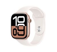 Compare Apple Watch Series 10 GPS 42MM Rose Gold Aluminium Case with Light Blush Sport Band  SM at KSA Price