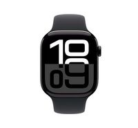 Compare Apple Watch Series 10 GPS 46MM Jet Black Aluminium Case with Black Sport Band  ML at KSA Price
