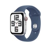 Compare Apple Watch SE GPS + Cellular 40MM Silver Aluminium Case with Denim Sport Band  ML at KSA Price