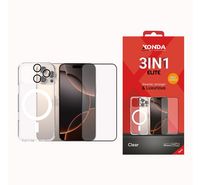 XONDA Elite 3IN1 iPhone 16 Pro Max Clear…