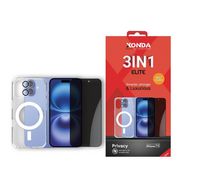 Compare XONDA Elite 3IN1 iPhone 16 Privacy  Magsafe Case , Screen Protector , Camera Lens  at KSA Price