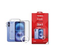 Compare XONDA 3IN1 iPhone 16 Clear Case , Screen Protector , Camera Lens  at KSA Price