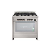 Glem Gas Cooker 90X60, Stainless Steel Full Safety,…