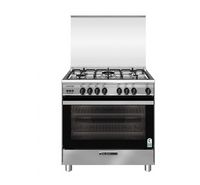 Compare GlemGas Cooker 80X60, 5 Burner, Full Safety, Cooling Fan, Mat Enameled Pan at KSA Price