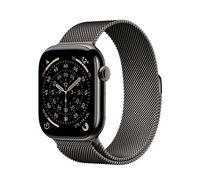 Compare Apple Watch Series 11&nbsp;GPS + Cellular 46mm&nbsp;Slate Titanium Case with Slate Milanese Loop SM at KSA Price