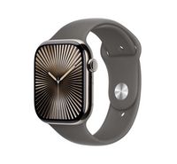 Compare Apple Watch Series 10 GPS + Cellular 46MM Natural Titanium Case with Stone Grey Sport Band  ML at KSA Price