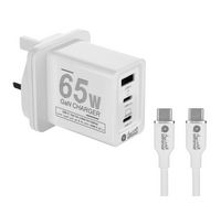 Compare ALFANAR Wall Charger,65W, with Type C to Type C Cable, 2M, White at KSA Price