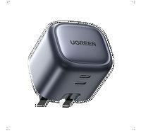 Compare UGREEN Nexode Dual TypeC PD GaN Charger, 45W, Space Gray at KSA Price