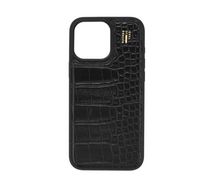 Compare IDEAL OF SWEDEN Vegan leather Case Black Croco with Magsafe for iPhone 16 Pro Max, Black at KSA Price
