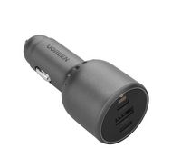 UGREEN, 75W 3-Port Fast Car Charger, Grey