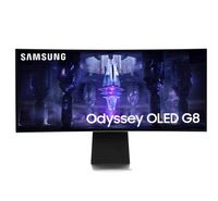 Compare SAMSUNG G8 Odyssey OLED Smart Gaming Curved Monitor, 34 inch, 175Hz, 0.03ms, Silver at KSA Price