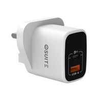Compare iOsuite QC 35 Watt Wall Charger GaN Tech 2 Ports 1 USBA & 1 USBC, White at KSA Price