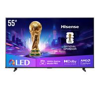 Compare Hisense, 55 inch,4K Smart TV, QLED, 144 Hz,Black at KSA Price