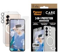 Compare CARE by PanzerGlass Flagship 3in1 Bundle for Samsung S25 Plus, Clear at KSA Price