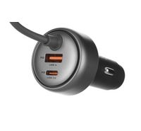 Compare AUKEY Pathfinder Sling 75W Fast Charging Car Charger with Builtin Cable Gray at KSA Price