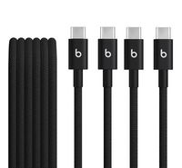 Compare Apple Beats TYPE C to TYPE C Woven Cables 1.5M, Pack of 2, Bolt Black at KSA Price