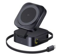 Compare Baseus 2in1 Magnetic Wireless Charger, 67W, Black at KSA Price