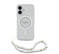 Compare Guess Case for iPhone 16 With Pearl Strap MagSafe  Transparent at KSA Price
