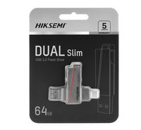 HIKSEMI 64GB DUAL SLIM Mini Size, Type-C, USB 3.2,…